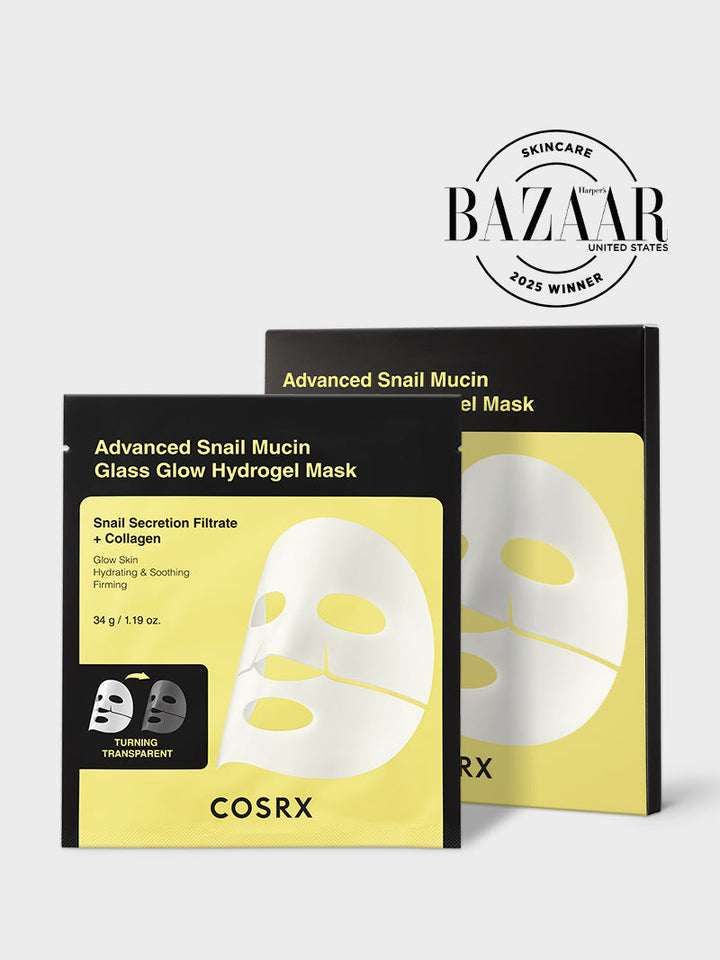 Advanced Snail Mucin Glass Glow Hydrogel Mask L7